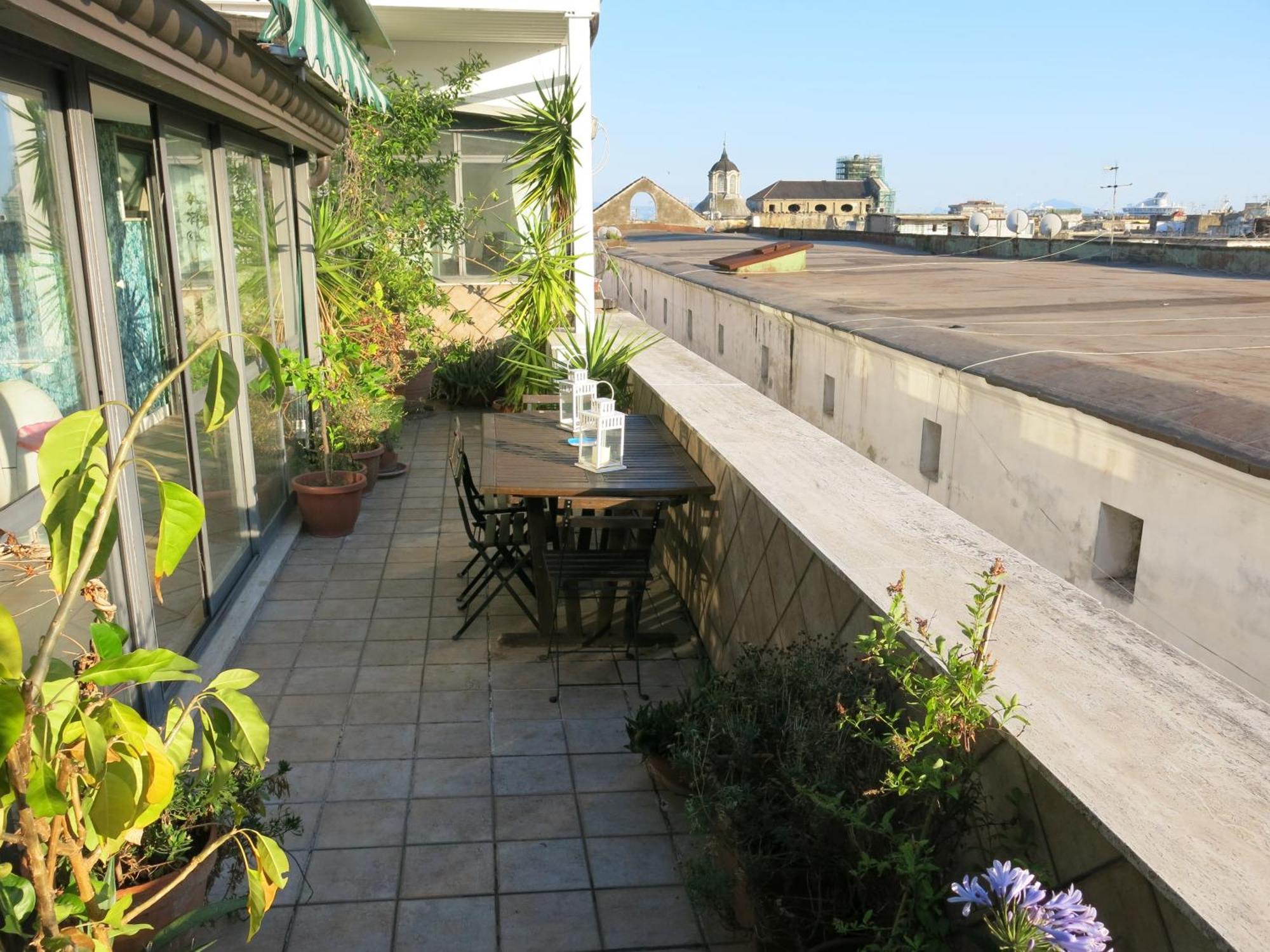 Apartmán Historical Naples With Panoramic Terrace Exteriér fotografie